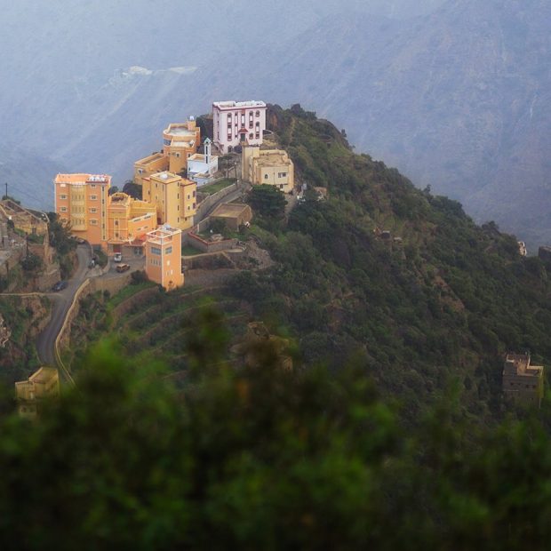 Hanging Gardens at Faifa Mountains in southern Saudi Arabia