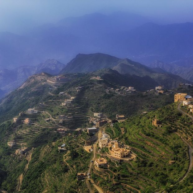 Faifa Mountains in southern Saudi Arabia